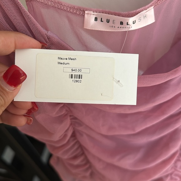 Mauve mesh body hair. Small. Never worn - Picture 2 of 2